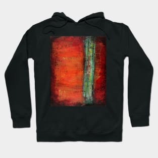 Copper Abstract Original Painting Hoodie